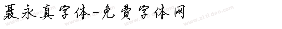 聂永真字体字体转换