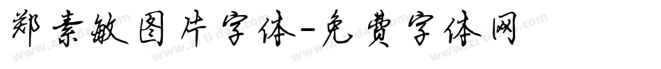 郑素敏图片字体字体转换