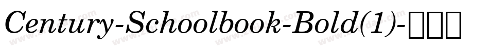 Century-Schoolbook-Bold(1)字体转换