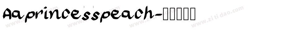 Aaprincesspeach字体转换