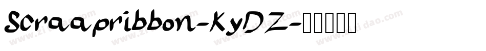 Scraapribbon-KyDZ字体转换