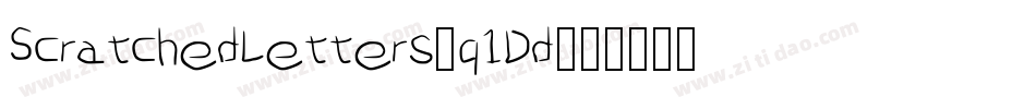 ScratchedLetters-q1Dd字体转换
