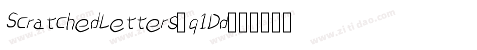 ScratchedLetters-q1Dd字体转换