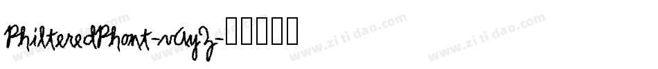 PhilteredPhont-vAyZ字体转换