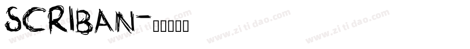 SCRIBAN字体转换