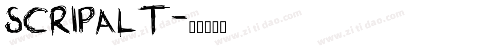 SCRIPALT字体转换