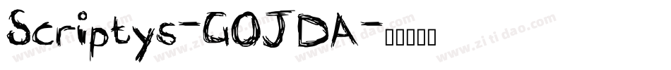 Scriptys-GOJDA字体转换