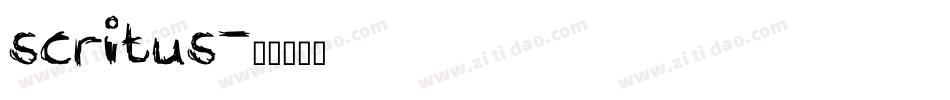 scritus字体转换