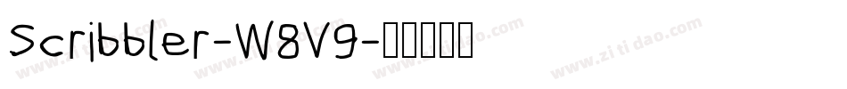 Scribbler-W8V9字体转换
