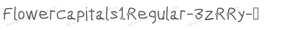 FlowerCapitals1Regular-3zRRy字体转换
