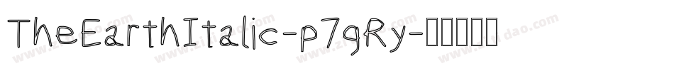 TheEarthItalic-p7gRy字体转换