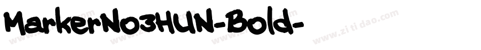 MarkerNo3HUN-Bold字体转换