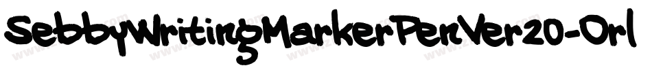 SebbyWritingMarkerPenVer20-Orl4字体转换