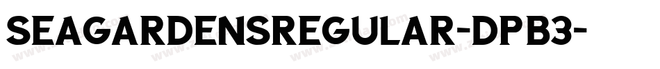 SeaGardensRegular-DPB3字体转换