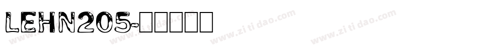 LEHN205字体转换