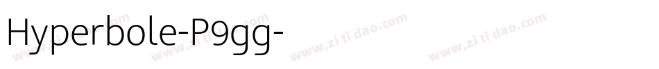 Hyperbole-P9gg字体转换