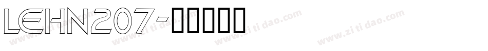 LEHN207字体转换