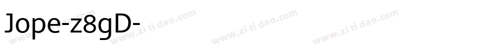 Jope-z8gD字体转换