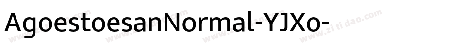 AgoestoesanNormal-YJXo字体转换
