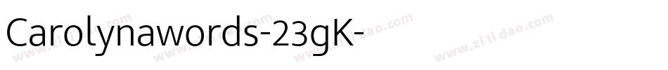 Carolynawords-23gK字体转换
