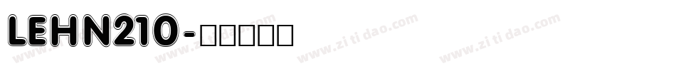 LEHN210字体转换
