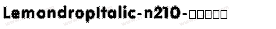 LemondropItalic-n210字体转换
