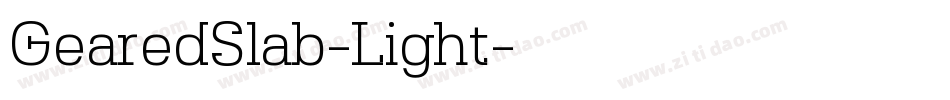 GearedSlab-Light字体转换