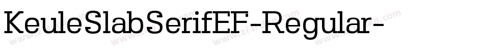 KeuleSlabSerifEF-Regular字体转换