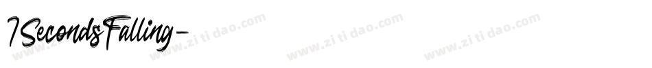7SecondsFalling字体转换