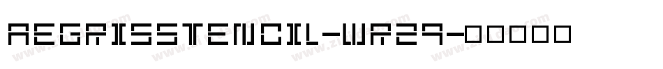 AegrisStencil-wrz9字体转换