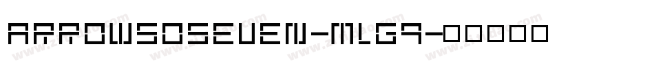 Arrowsoseven-mlG9字体转换