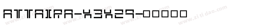 Attaira-X3XZ9字体转换