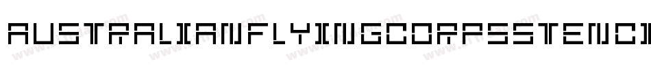 Australianflyingcorpsstencil-XAJ9字体转换