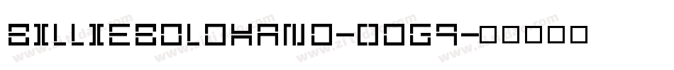 Billieboldhand-0dg9字体转换