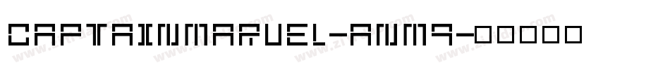 Captainmarvel-anm9字体转换