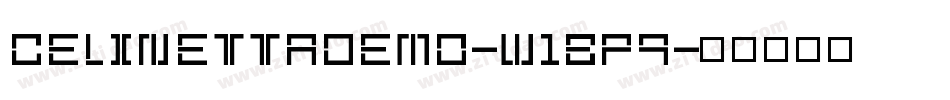 CelinettaDemo-w1BP9字体转换