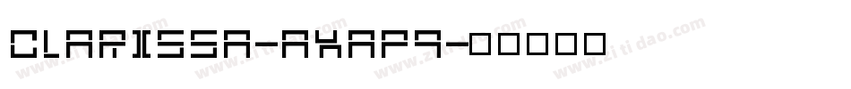 Clarissa-axaP9字体转换