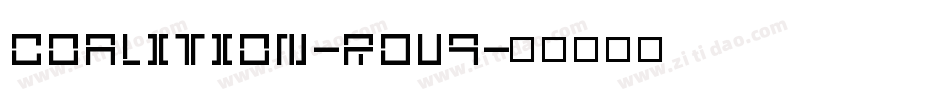 Coalition-rDV9字体转换