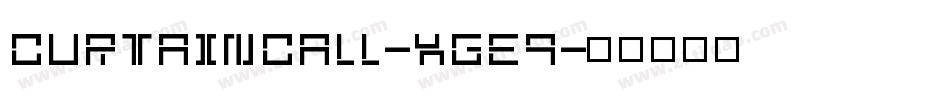 CurtainCall-XGE9字体转换