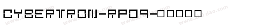 Cybertron-rpD9字体转换
