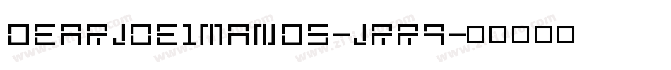 Dearjoe1Mands-jRR9字体转换