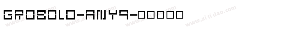 Grobold-any9字体转换