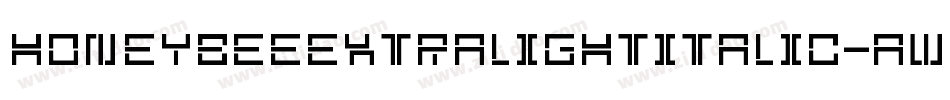 HoneybeeExtralightItalic-awP9字体转换
