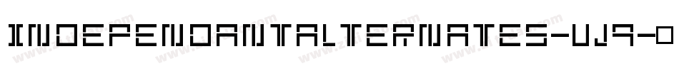 IndependantAlternates-vj9字体转换