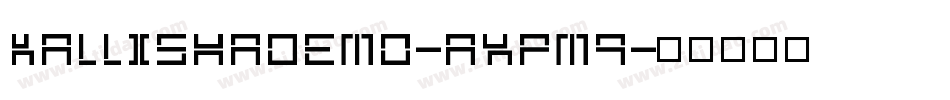 KallishaDemo-axPM9字体转换