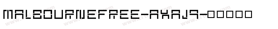 Malbournefree-axaj9字体转换