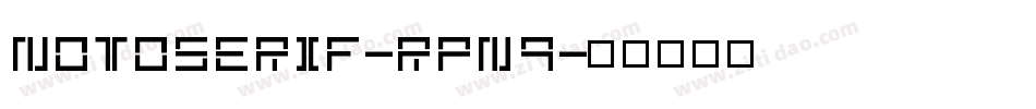 NotoSerif-rpn9字体转换