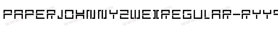 PaperjohnnyzweiRegular-ryy9字体转换