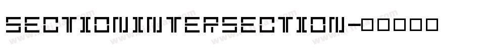 SectionIntersection字体转换