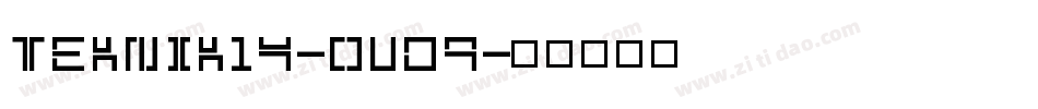Teknik14-0vd9字体转换